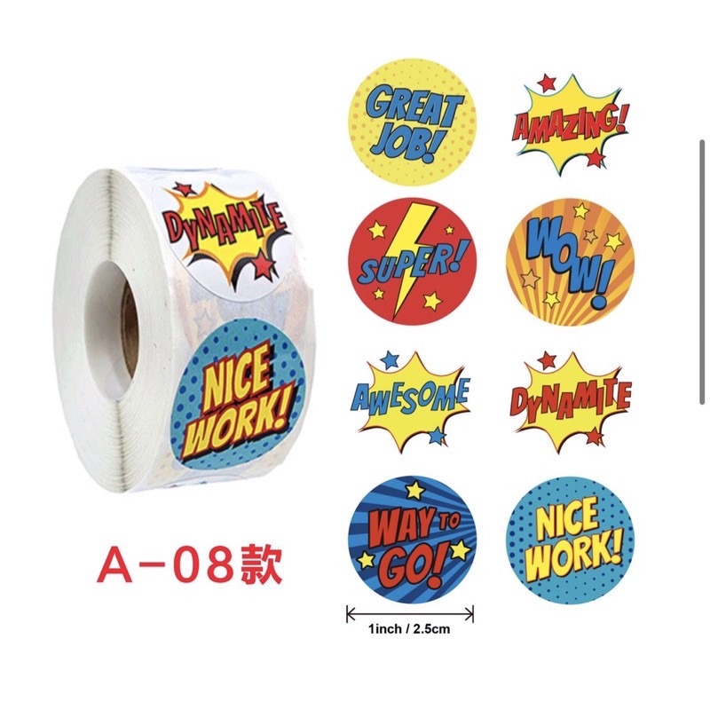 Roll Sticker - Sticker cuộn☘️500 stickers siêu yêu giáo cụ dạy học cần thiết cho giáo viên