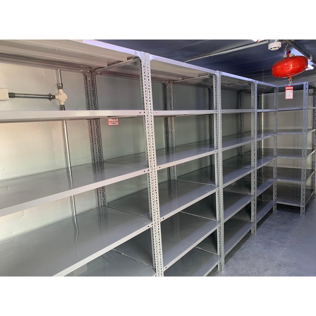 Kệ Sắt V Lỗ Đa Năng Dài 1m x Rộng 0,4 m x Cao 1m-1,2m-1,5m-2m – 3,4,5,6 Tầng -