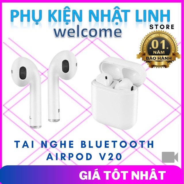 Tai Nghe Bluetooth Airpod V20-Phụ Kiện Nhật Linh