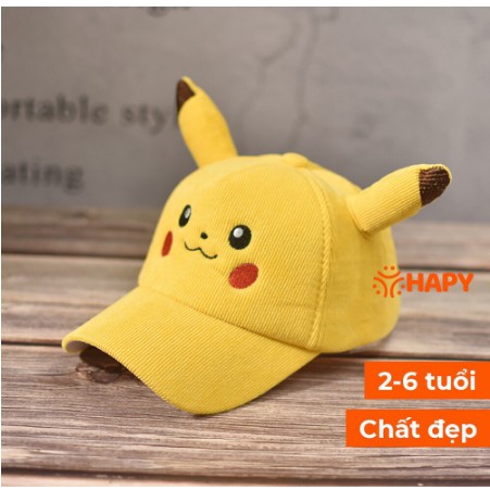 Mũ lưỡi trai Pikachu cho bé