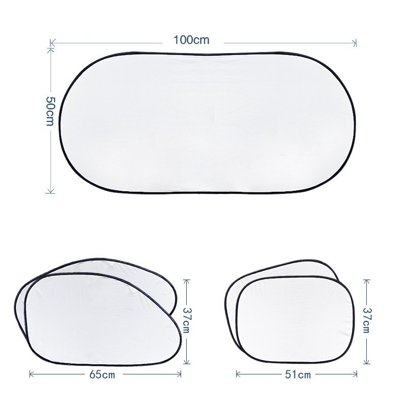 Tấm che chắn nắng, tấm cách nhiệt chống nắng hiệu quả cho xe ô tô ( Bộ 6 miếng che nắng)