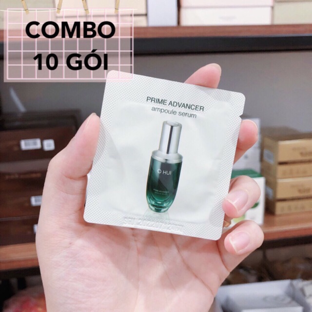Combo 10 gói tinh chất chống lão hóa Ohui Prime Advancer Ampoule Serum