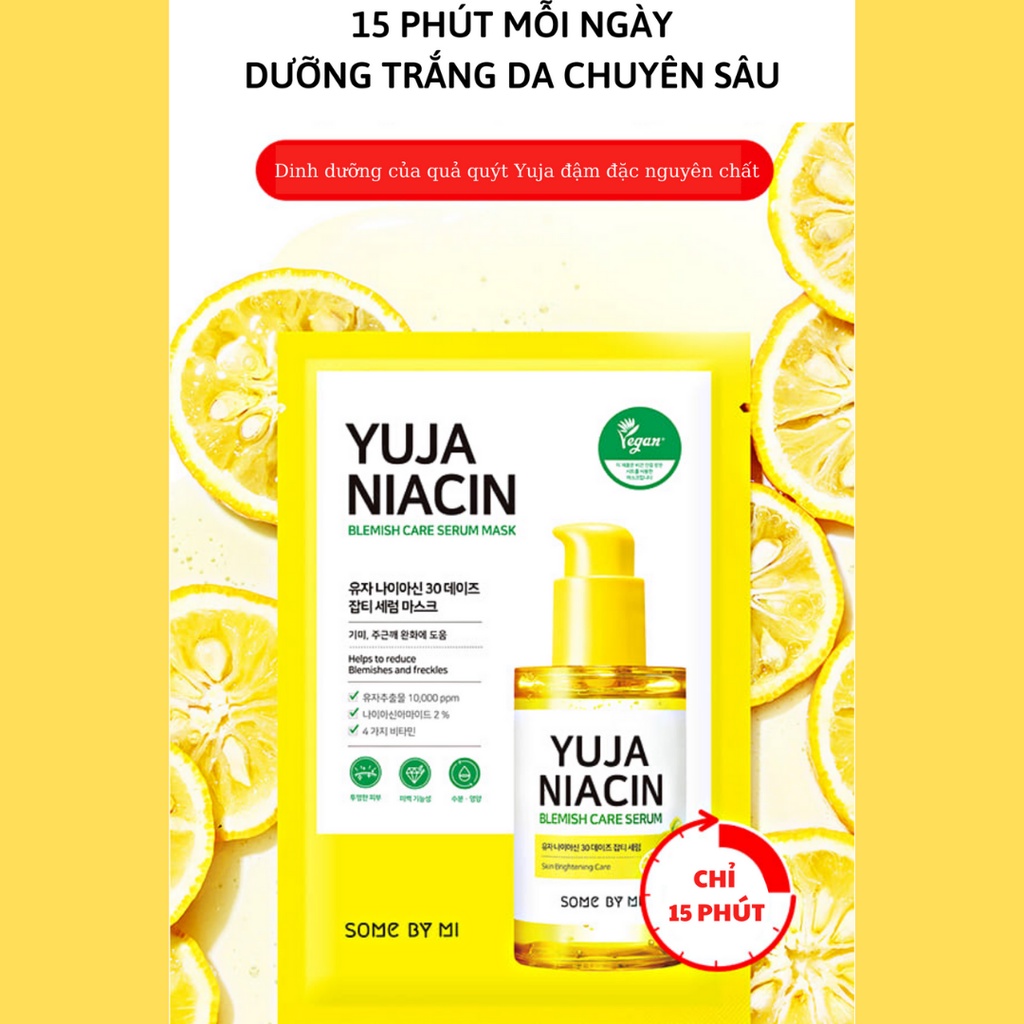 Mặt Nạ Dưỡng Trắng Da Some By Mi Yuja Niacin 30 Days 25g