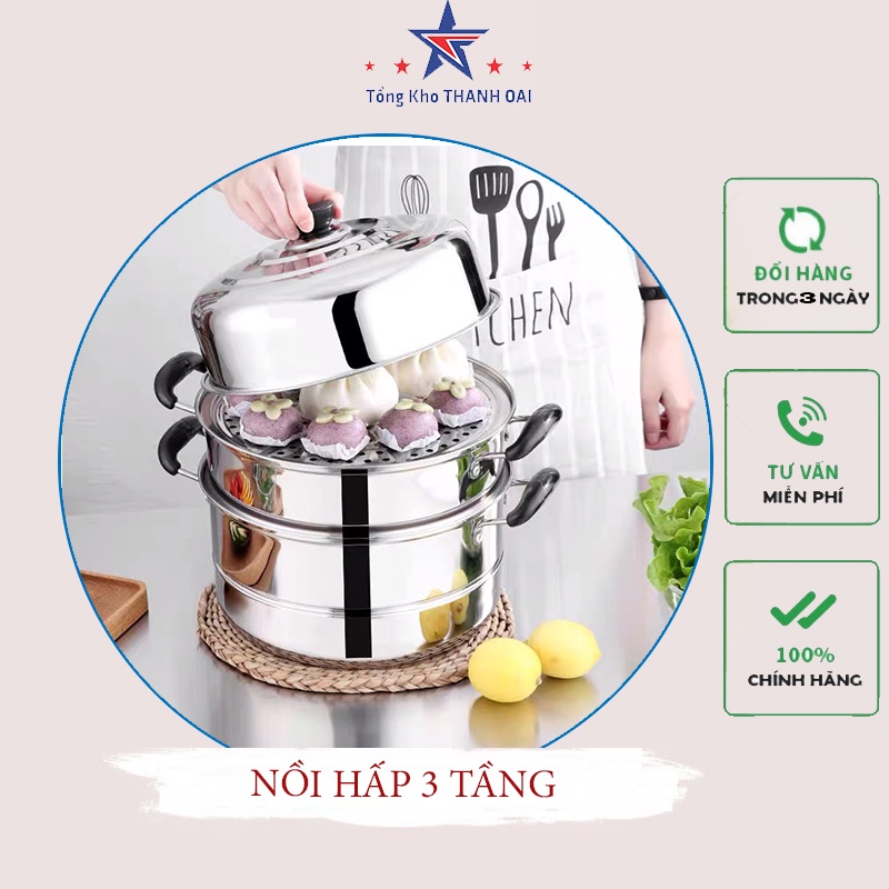 NỒI HẤP ĐA NĂNG CHẤT LIỆU INOX