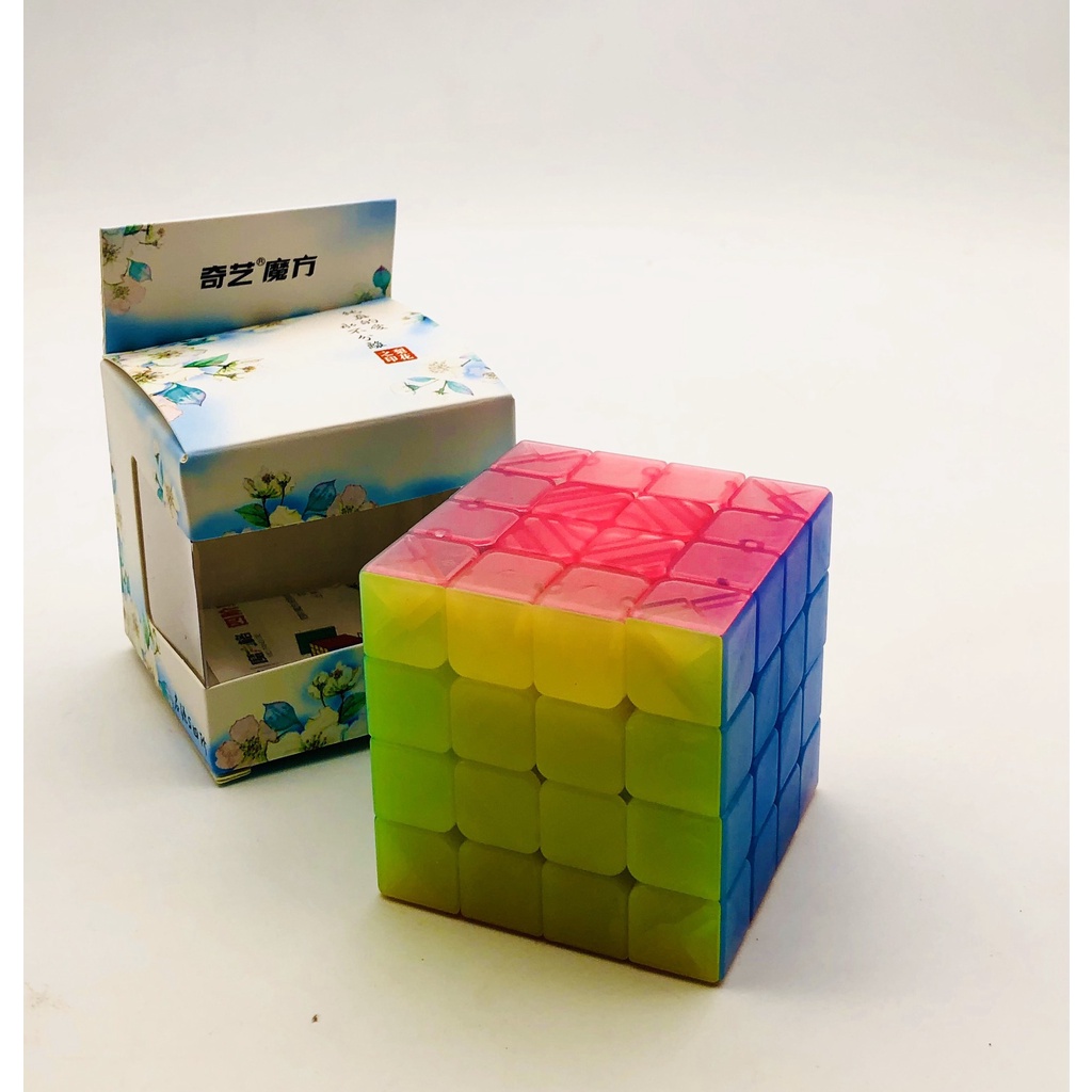 Đồ chơi Rubik 4x4 - Loại Nhựa Trong Jelly - Qiyi 160