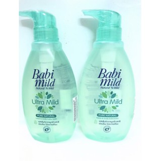 COM BO 2 CHAI SỮA TẮM GỘI TRẺ EM BABY MILD 400ml