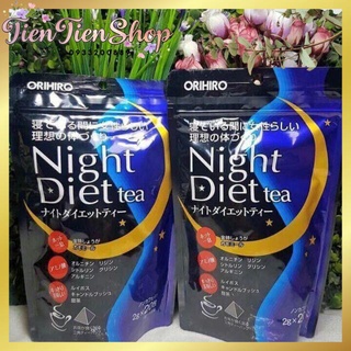 Trà night diet tea Orihiro NHẬT BẢN DATE T7/2020