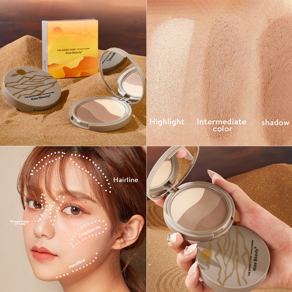 Bảng phấn tạo khối 3 màu sắc hoàng hôn độc đáo | BigBuy360 - bigbuy360.vn