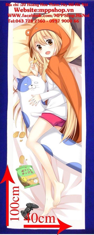 Gối ôm Anime umaru dài 40cm x 1m