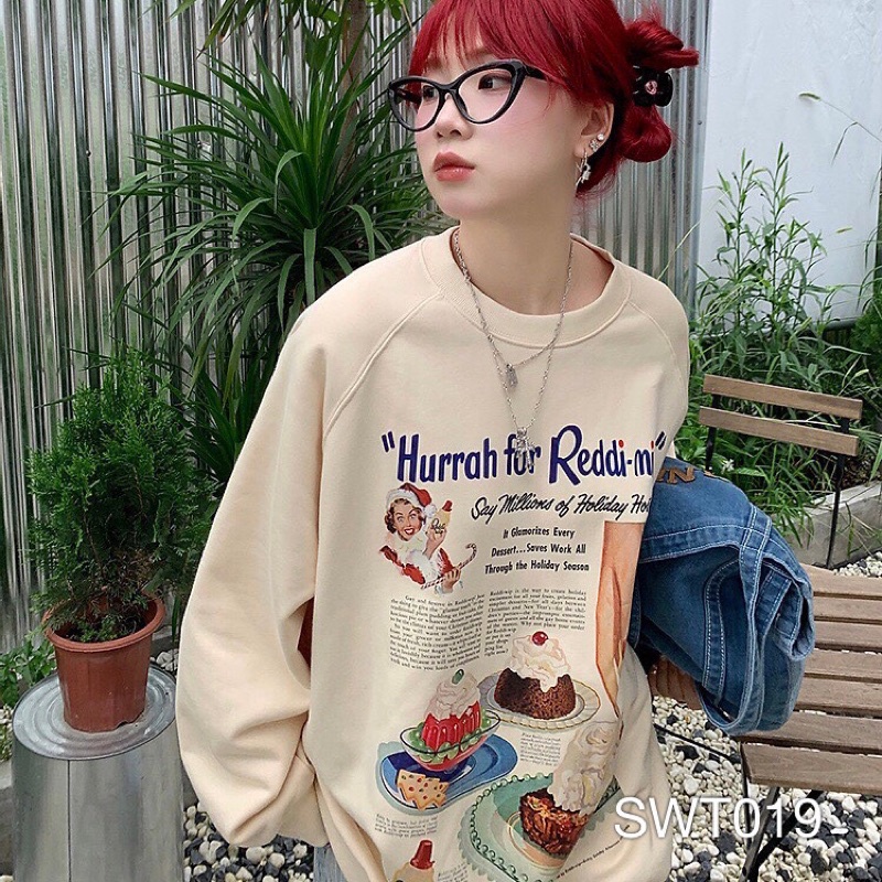 Áo Sweater HURRAH Ulzzang Unisex VN CLO - SWT019_PET