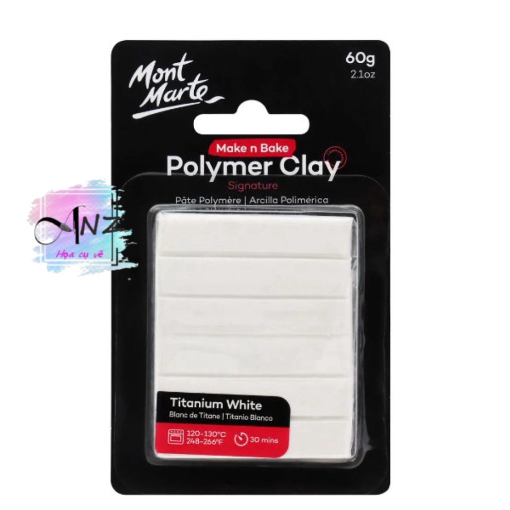 Đất sét Polymer, Mont Marte Make n Bake Polymer Clay 60g LINK 1/2
