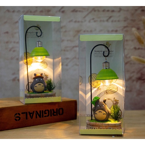 Đèn ngủ LED Totoro DRS1 nhựa resin móc treo sắt hoạt hình trang trí cute dễ thương
