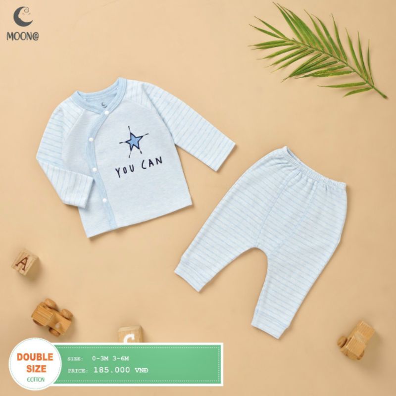 Moon - Bộ nỉ dày cho bé sơ sinh - 6m 3-7kg