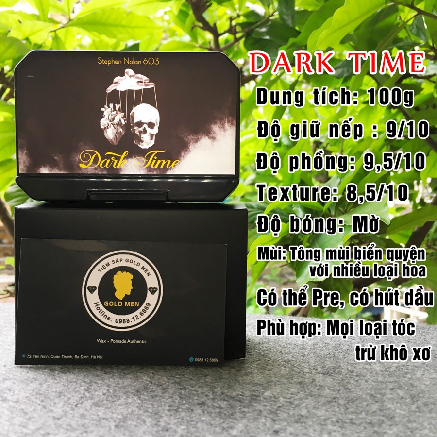 Sáp Vuốt Tóc Dark Time 56g - 100g + Tặng lược