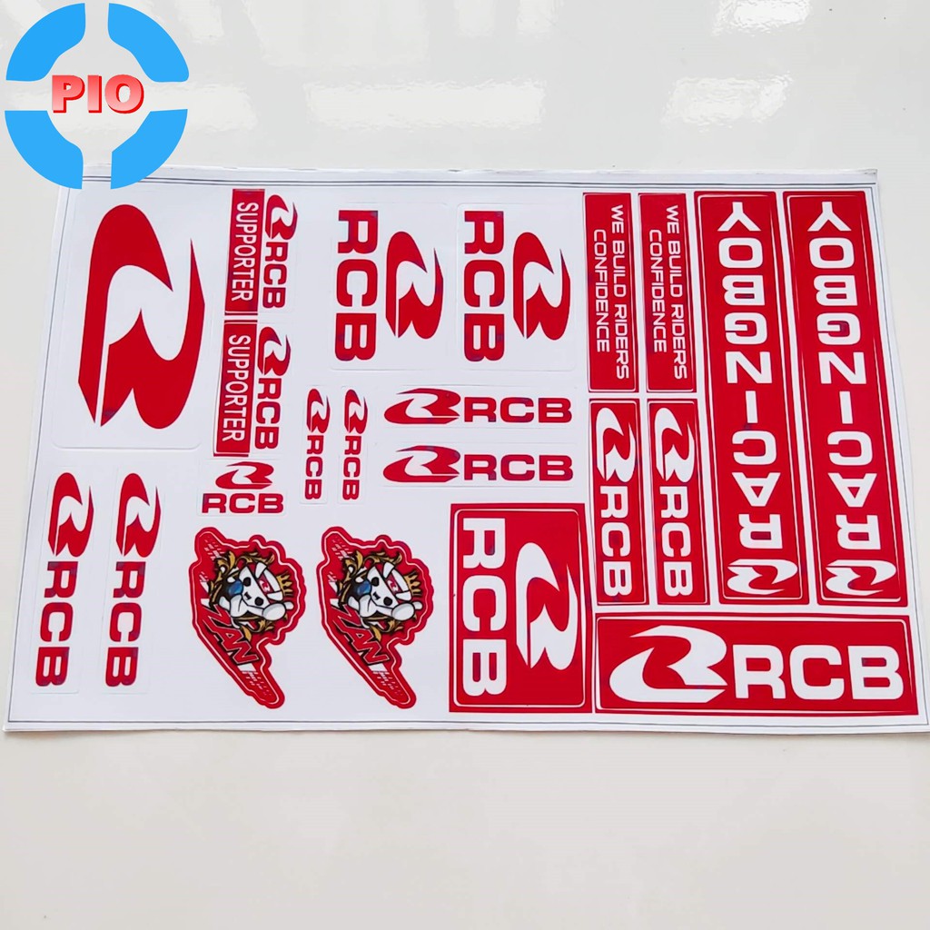 Tem nổi RCB Racing Boy Cao Cấp Dán Xe Máy Chống bay Màu