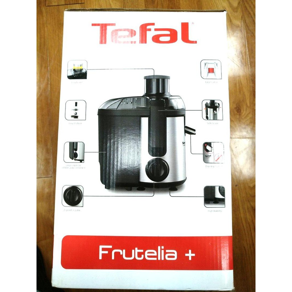 [Mã ELHA22 giảm 5% đơn 300K] Máy ép trái cây Tefal ZE420 Frutelia Metal 950ml 2 Tốc độ 400W (ZE420D65)