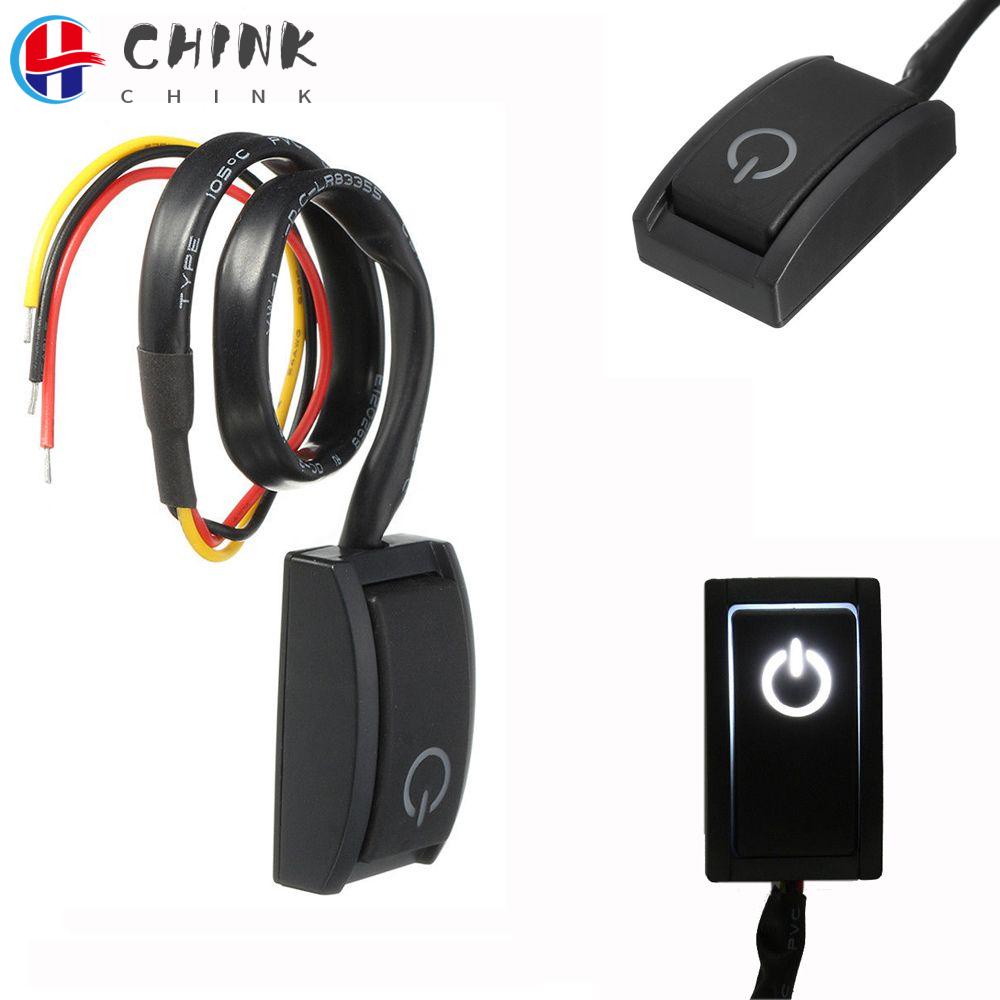 Công tắc bật/tắt có đèn led Dc12V 200ma cho xe hơi tiện dụng