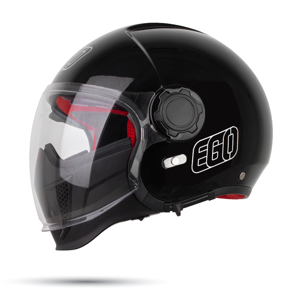 Hàm gắn rời nhựa cao cấp màu đen cho nón bảo hiểm Ego E-5 arrowshop