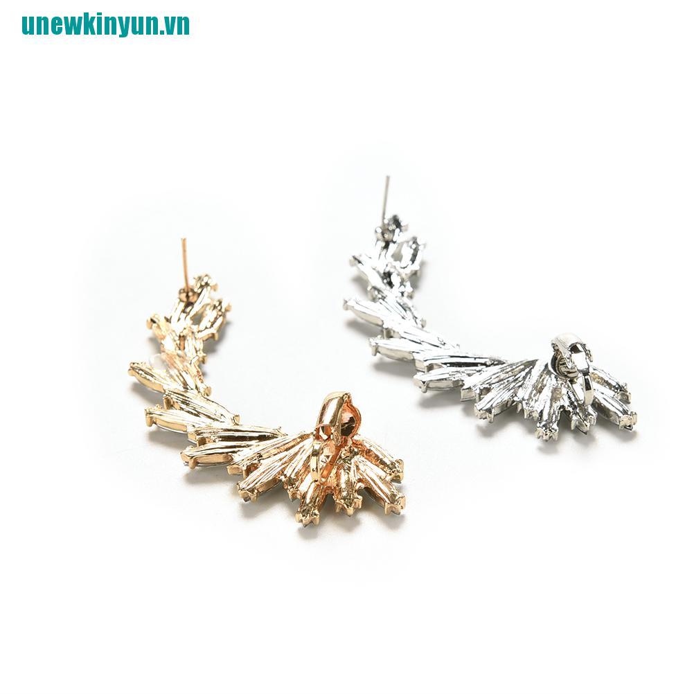 Y●1 Khuyên Kẹp Vành Tai Đính Đá Thời Trang Cho Nữ