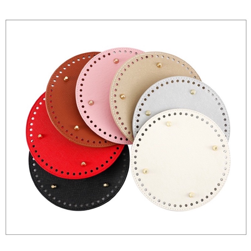 Đế túi da PU tròn 19cm