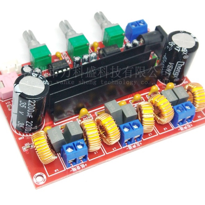 Bảng khuếch đại công suất kỹ thuật số XH-M139 2.1 kênh Điện áp rộng 12 V-24 TPA3116D2 2 * 50W + 100W