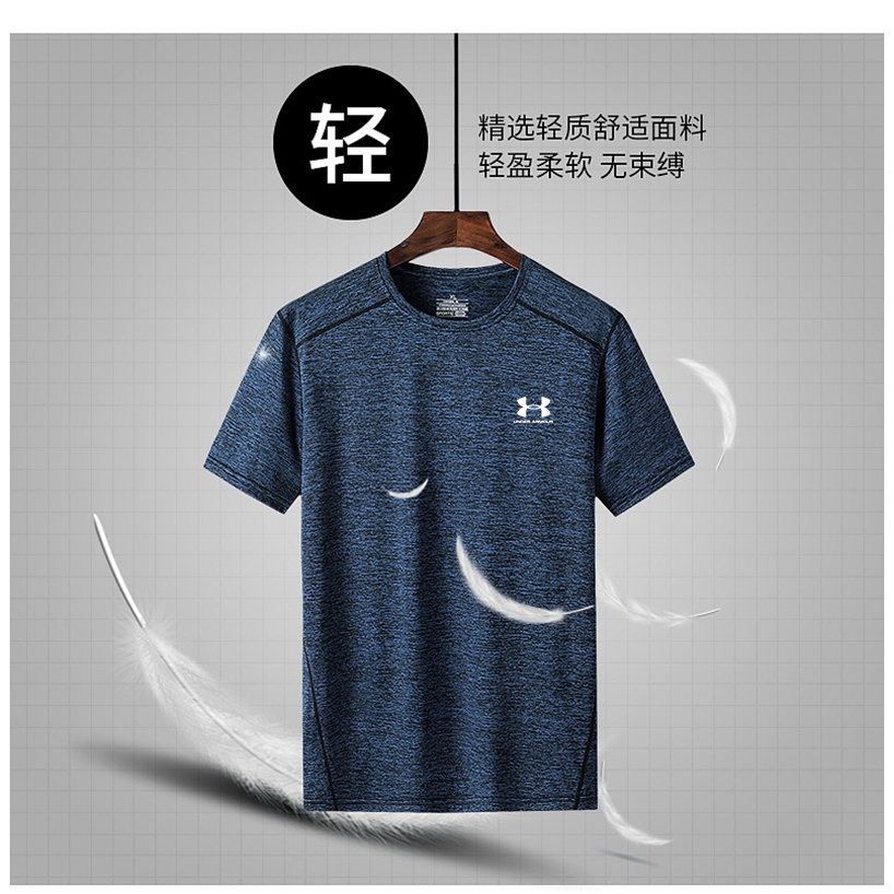 UNDER ARMOUR Under Armor Áo Thể Thao Ngắn Tay Chất Lụa Thoải Mái Chất Lượng