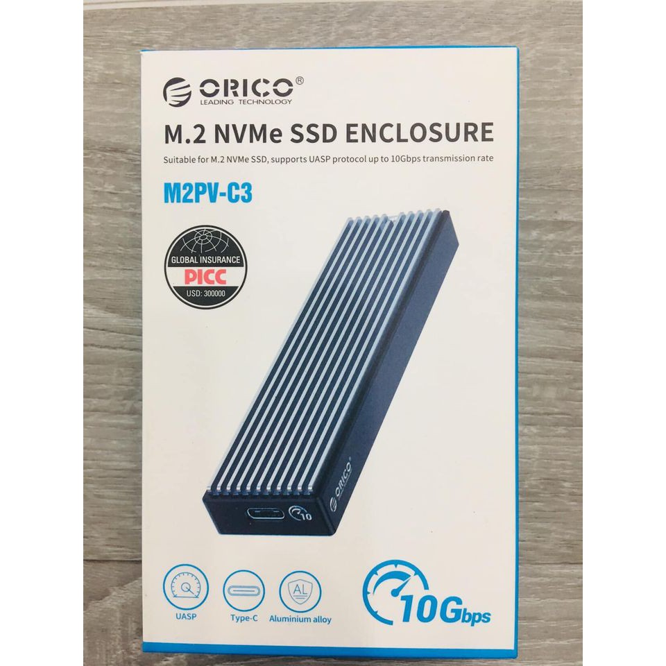 Box ổ cứng SSD M2 NVME/M.2 SATA to USB Type-C làm ổ di động