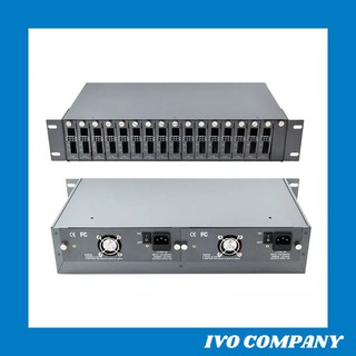Khay Nguồn Converter Quang 16 Cổng Quản Lý Tập Trung