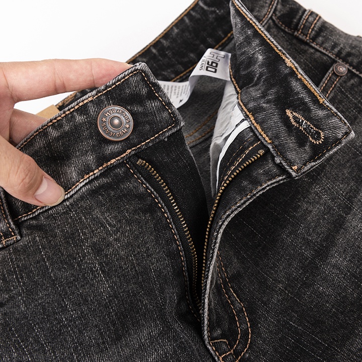 Quần jean nam cao cấp dáng ôm H90 màu chì chất co giãn trẻ trung J080 | BigBuy360 - bigbuy360.vn