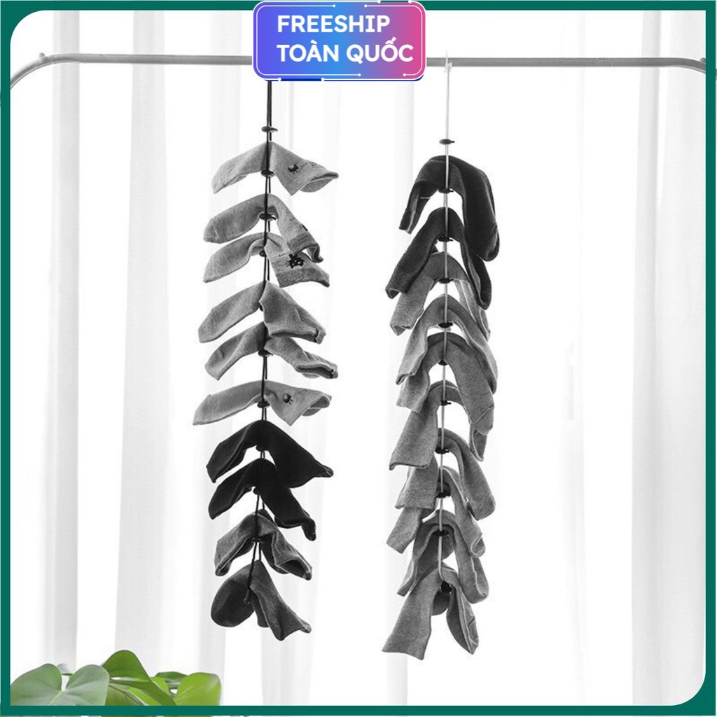 PVN20228 Dây phơi tất, vớ, quần áo có thể điều chỉnh kích thước T2 .
