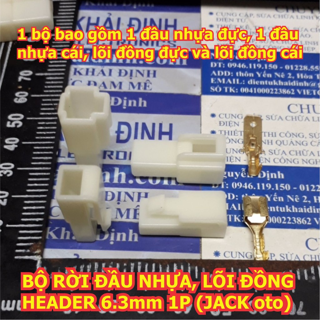 BỘ RỜI ĐẦU NHỰA ĐỰC CÁI, LÕI ĐỒNG ĐỰC CÁI HEADER cos 6.3mm 1P/2P/3P/4P/6P/8P/9P/12P (JACK XE OTO) kde1702 | BigBuy360 - bigbuy360.vn