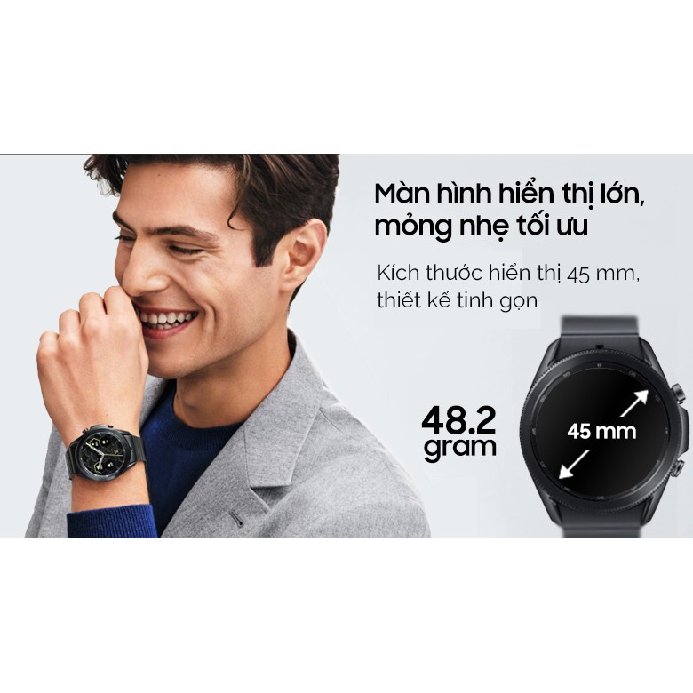  Đồng hồ thông minh Samsung Galaxy Watch 3 45mm Titanium - Chính hãng SSVN.