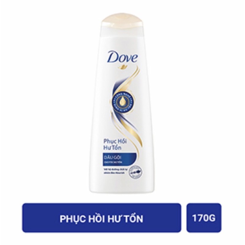 Dầu gội - kem xả Dove phục vụ hư tổn 170g