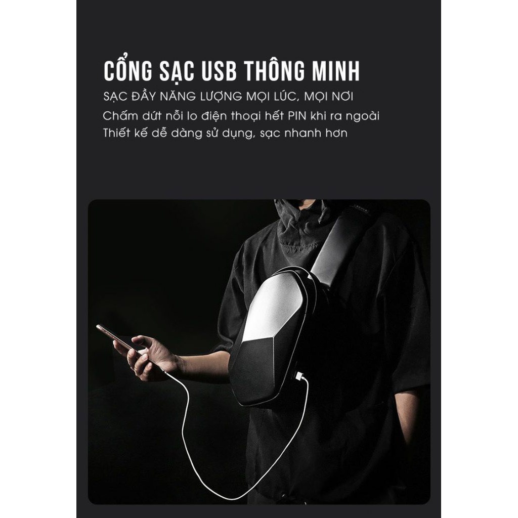 Túi Đeo Chéo Thời Trang Độc Đáo Chống Nước Bange - BW FASHION