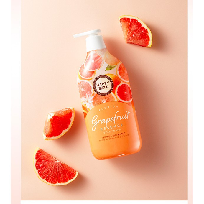 (Chính Hãng) Sữa Tắm Happy Bath Florida Essence Body Wash 900g #Grapefruit