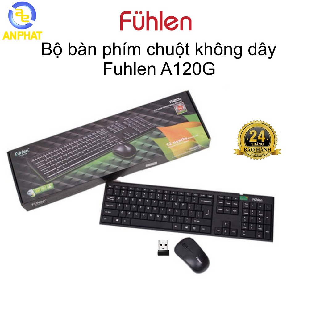 Bộ bàn phím chuột không dây Fuhlen A120G - Hàng chính hãng | BigBuy360 - bigbuy360.vn