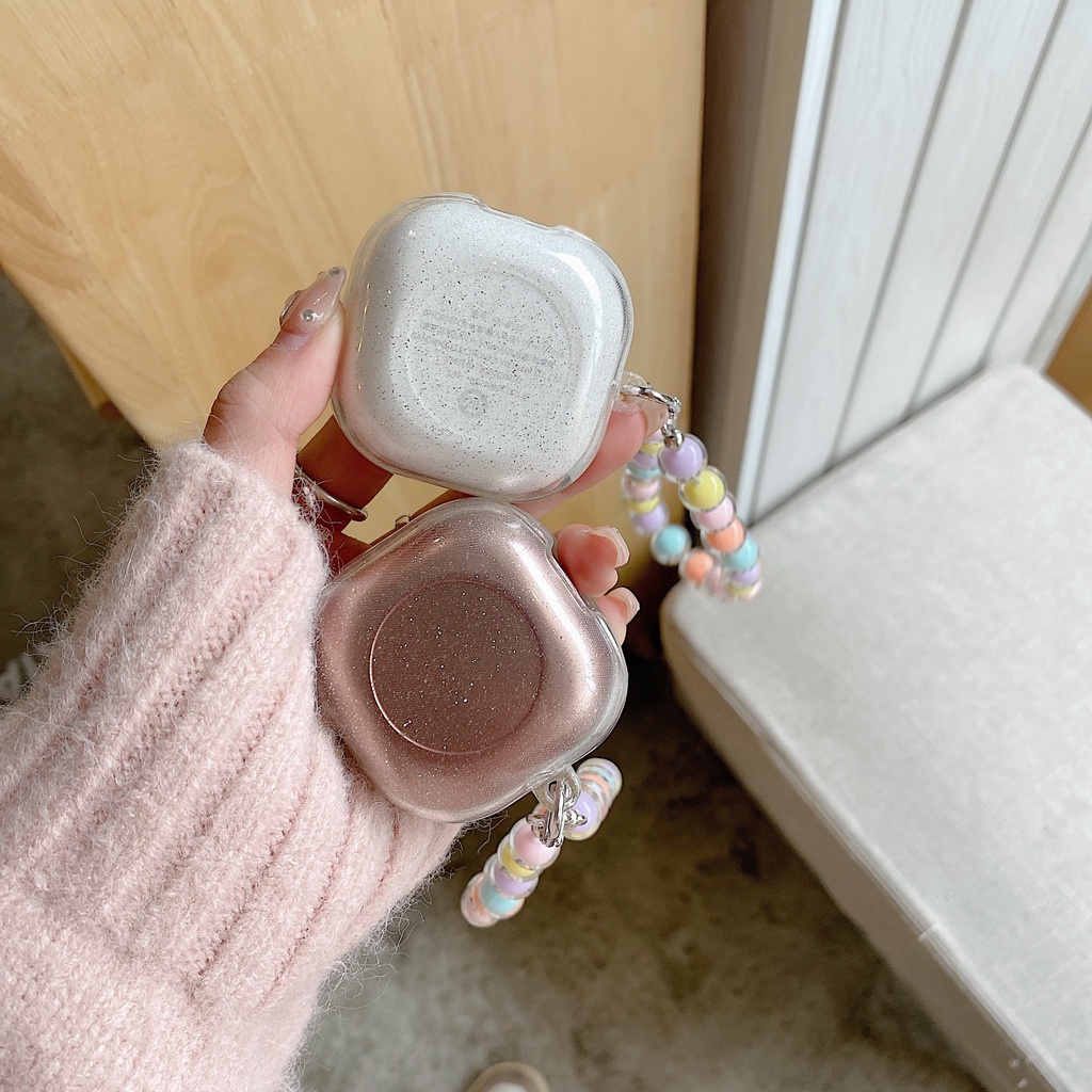 Vỏ Bảo Vệ Hộp Sạc Tai Nghe Bluetooth Không Dây Galaxy Buds Live / Buds 2 / Buds Pro / Buds 2 Pro Bằng Silicon Tpu Mềm Trong Suốt Họa Tiết Chấm Bi Nhiều Màu