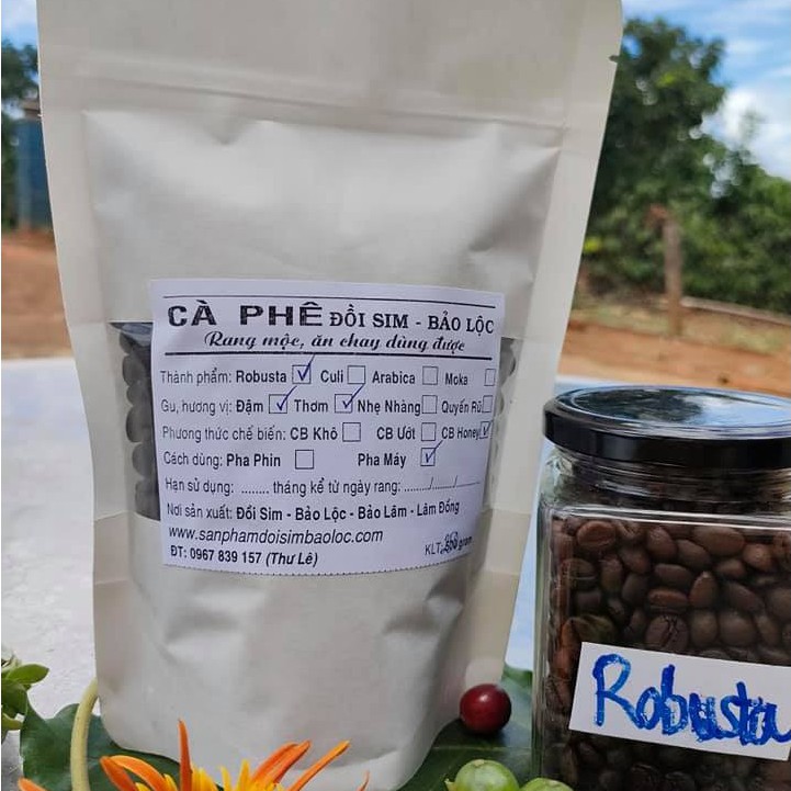 Cà phê Robusta honey PHA MÁY nguyên chất - cafe Espresso