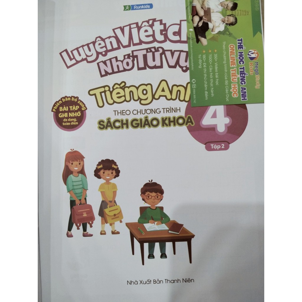 Sách - Luyện viết chữ nhớ từ vựng Tiếng Anh theo chương trình sách giáo khoa lớp 4 tập 2