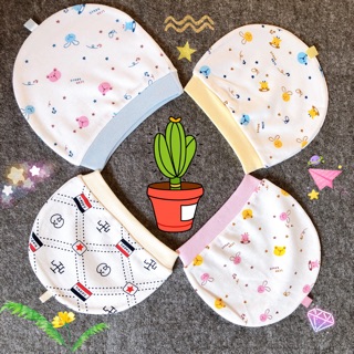 Mũ cho bé sơ sinh - vải cotton mềm mại, co giãn tốt