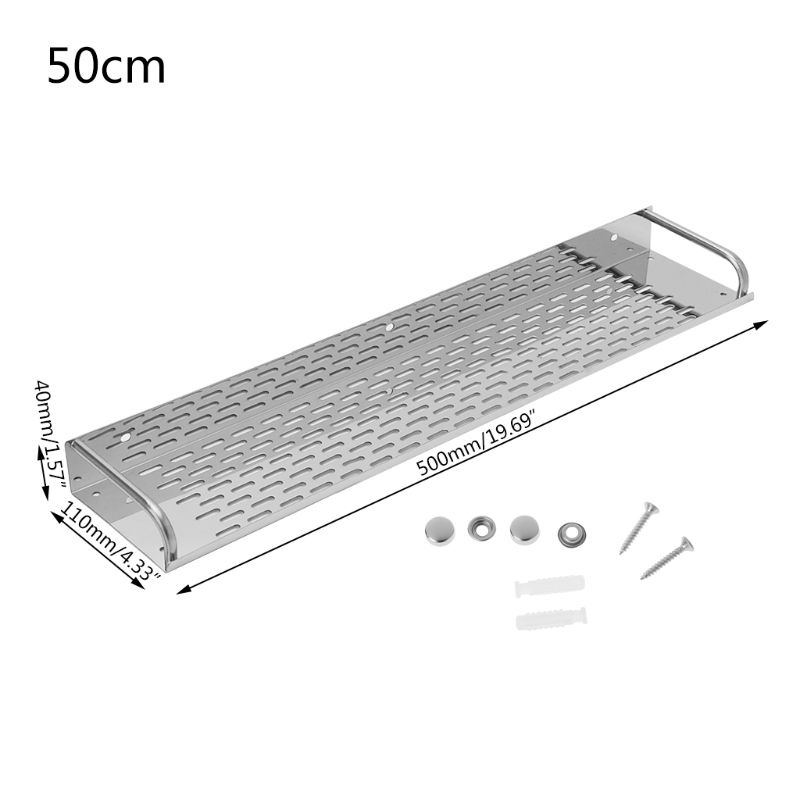 Giá Để Đồ Một Tầng Bằng Thép Không Gỉ Gắn Tường Nhà Bếp / Phòng Tắm