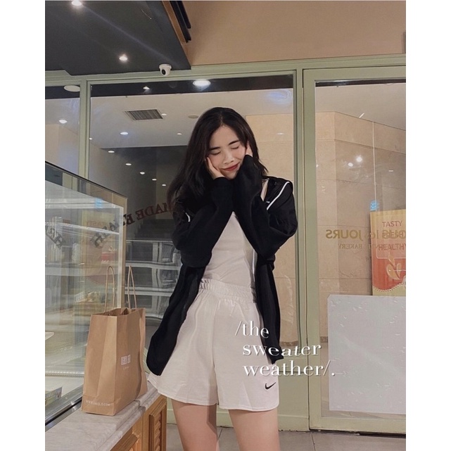Áo khoác có mũ kéo khoá túi hoodie chất cotton mỏng Summer (Ảnh thật) | BigBuy360 - bigbuy360.vn