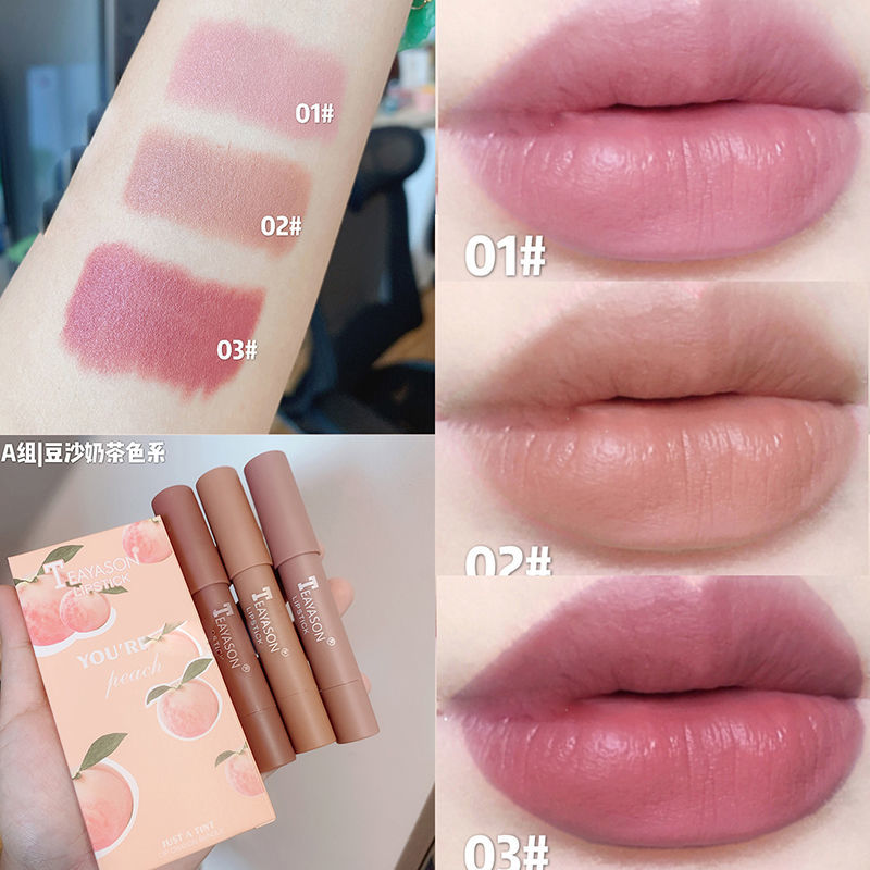 [Hàng mới về] Set 3 son môi Teayason chất nhung lì chống nước lâu trôi tông màu trẻ trung | BigBuy360 - bigbuy360.vn