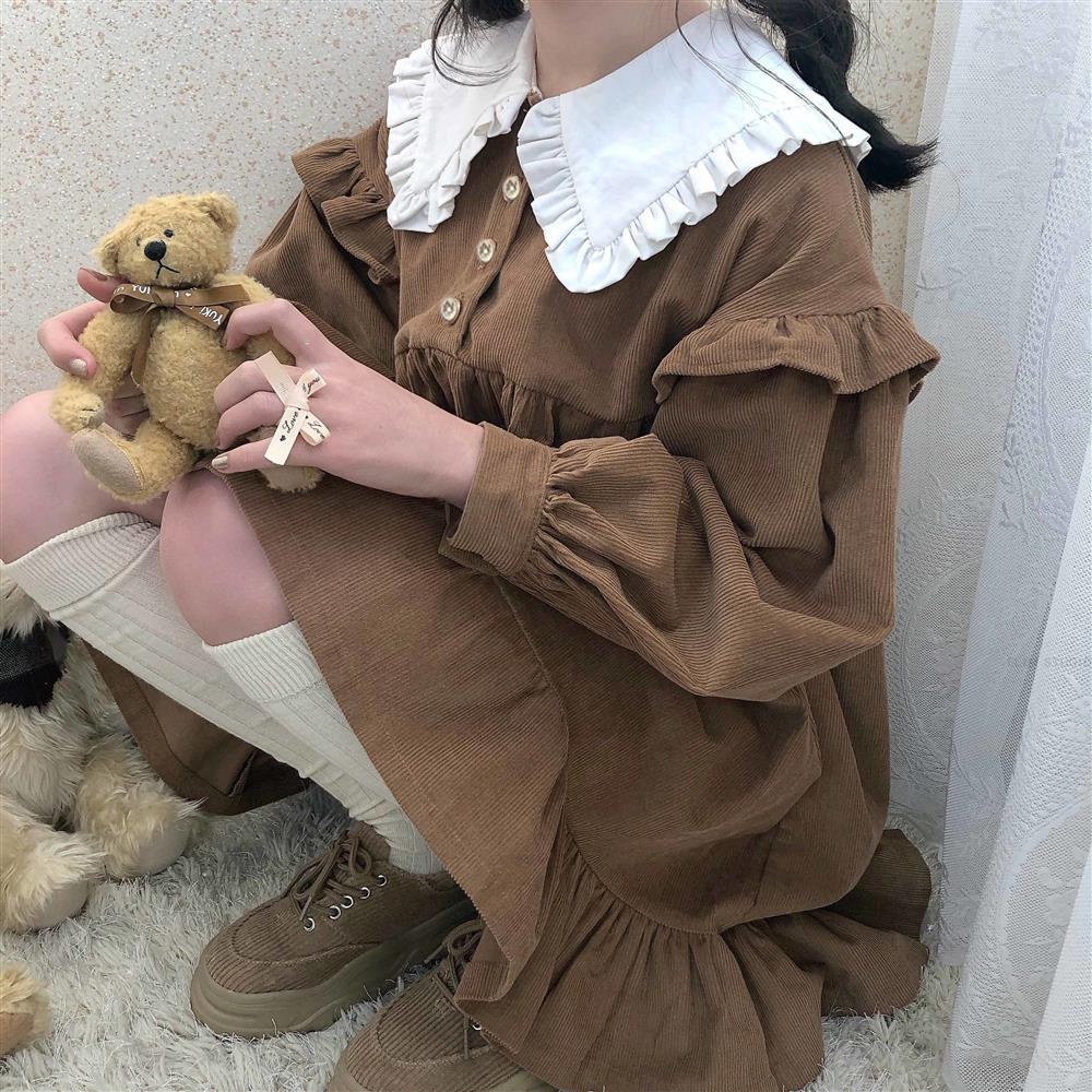 Đầm Nữ Dáng Rộng Dễ Thương Xinh Xắn