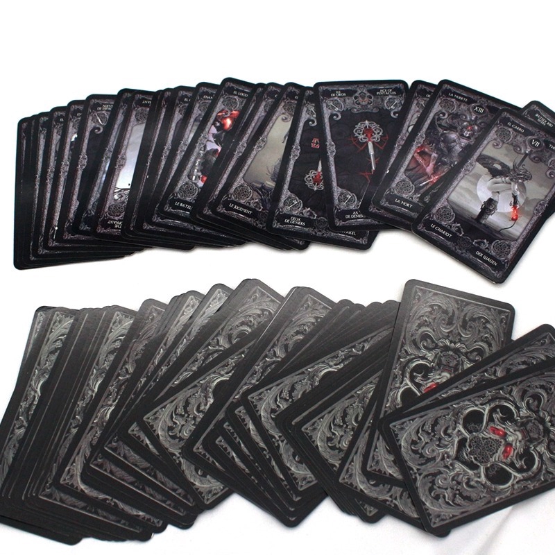 Bộ bài Dark tarot cards English version mysterious divination personal use playing cards game mysterious cards