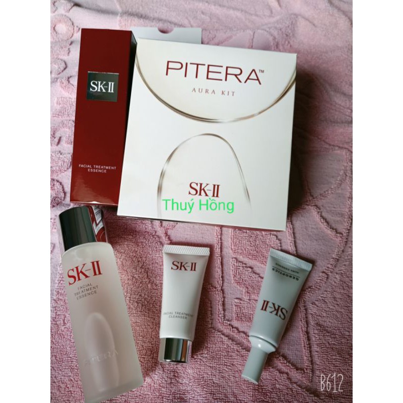 Set  dưỡng trắng da Aura kit  SKII