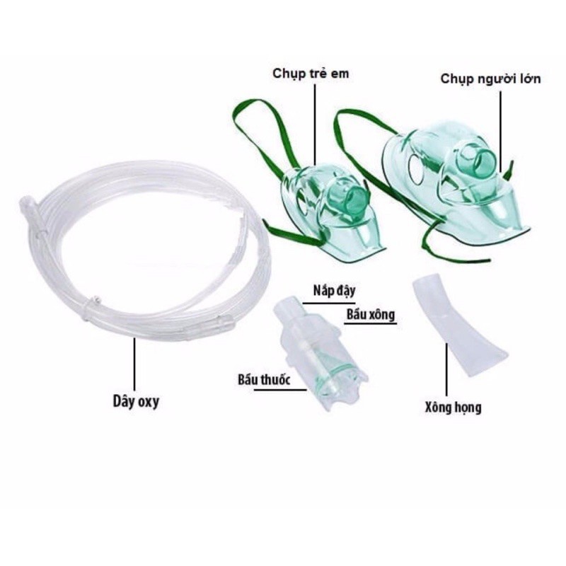 ❤️ COMBO 50 cái Mask xông khí dung, mặt nạ xông khí dung, phụ kiện máy xong mũi họng trẻ em và người lớn