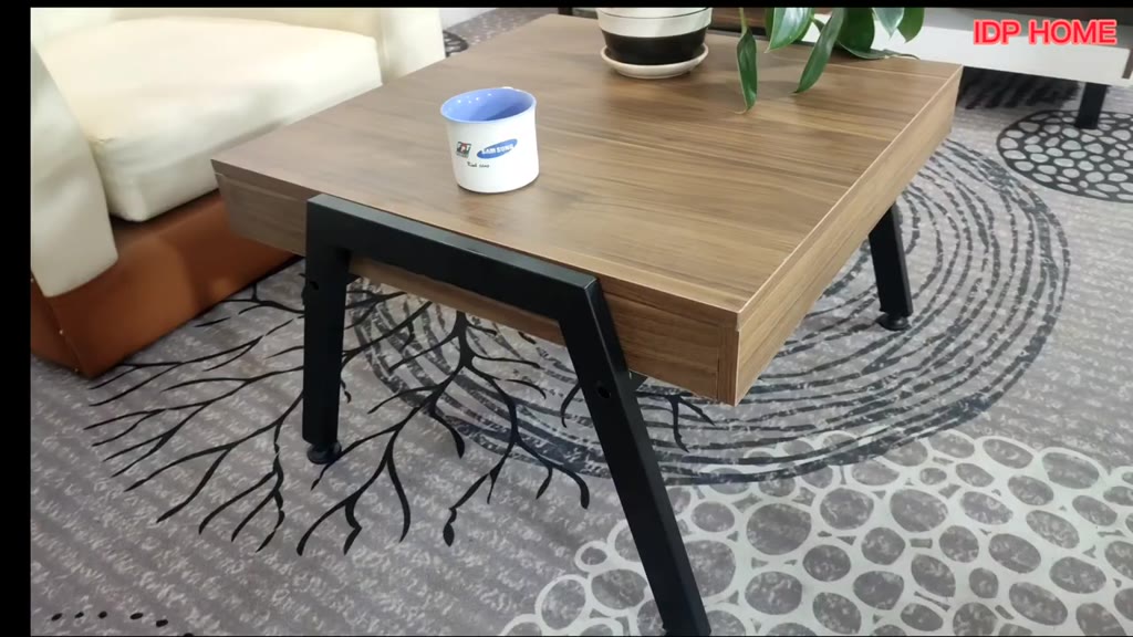 Bàn trà chân sắt cho phòng khách hiện đại SP6810 | BigBuy360 - bigbuy360.vn