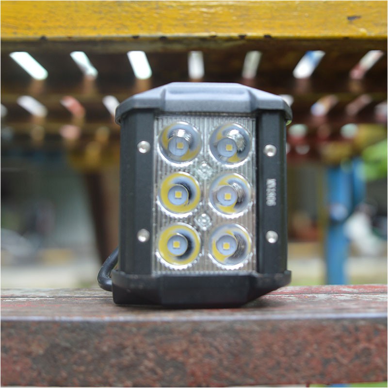 Đèn đi phượt xe máy xe tay gas 6 bóng siêu sáng chiếu chiếu cực xa độ gom mạnh