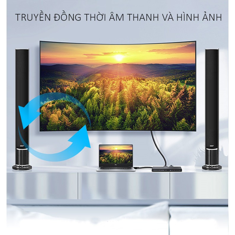 [Mã ELHACE giảm 4% đơn 300K] Bộ Chia HDMI 1 Ra 2 Cổng UNITEK V118A Hỗ Trợ 4K Cao Cấp